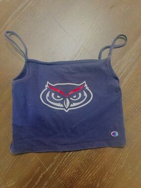 FAU BLUE Tank with Small Red & Blue Logo